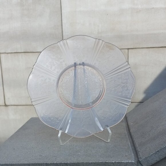 MacBeth-Evans Charger 12" American Sweetheart Pink Depression Glass - Picture 4 of 13